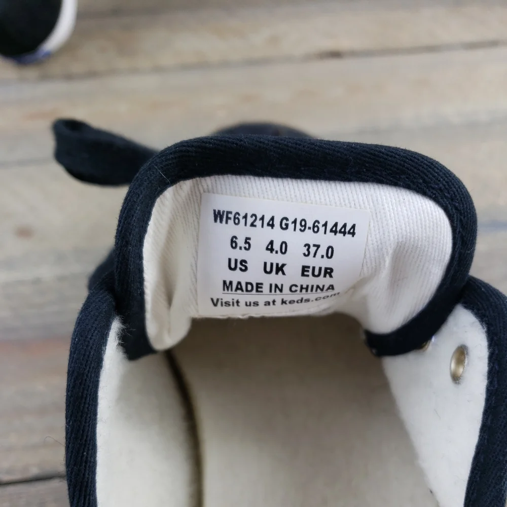 NEW Keds Women's Dream Foam Black Flannel Sneakers